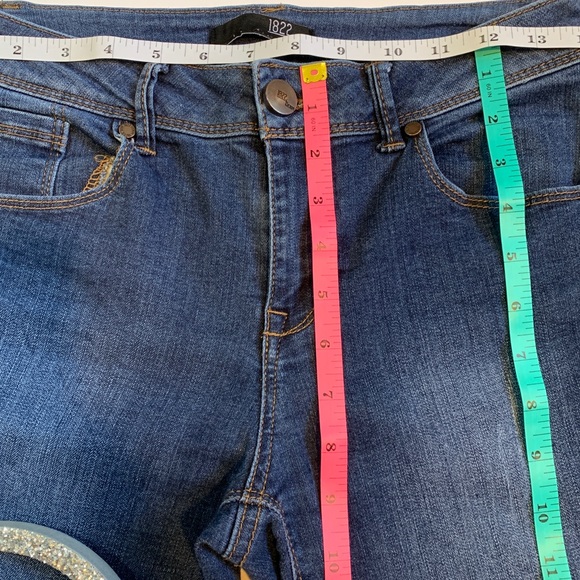 1822 Denim Jeans Slight Distressing Skinny Size 4 - Picture 2 of 9